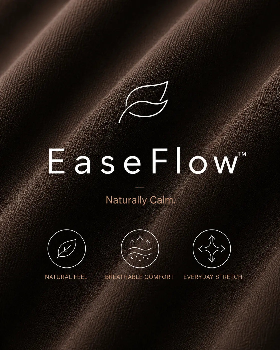 VARO EaseFlow logo and text on a dark fabric background