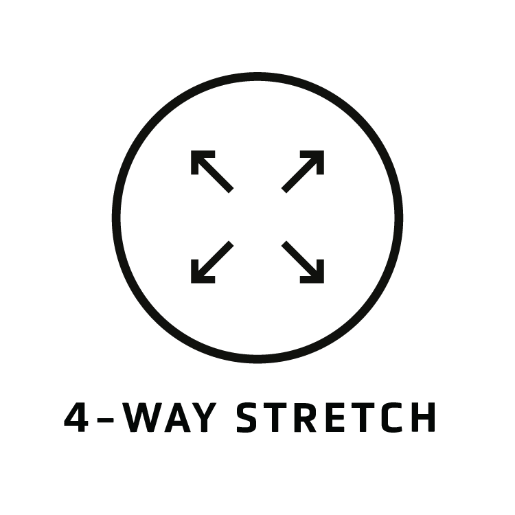 VARO 4-Way Stretch activewear technology designed for four-way stretch, flexible movement and unrestricted mobility during yoga, Pilates, padel, tennis, running, training, gym workouts and high-intensity workouts, across women’s leggings, compression bottoms, shorts, workout sets and sportswear.