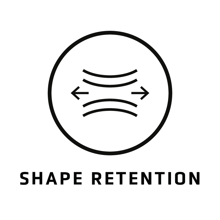 VARO Shape Retention compression activewear technology designed to maintain garment shape, stretch, compression and supportive fit during yoga, Pilates, padel, tennis, running, training, gym workouts and everyday movement, across women’s compression leggings, workout pants, shorts, workout sets and sportswear.
