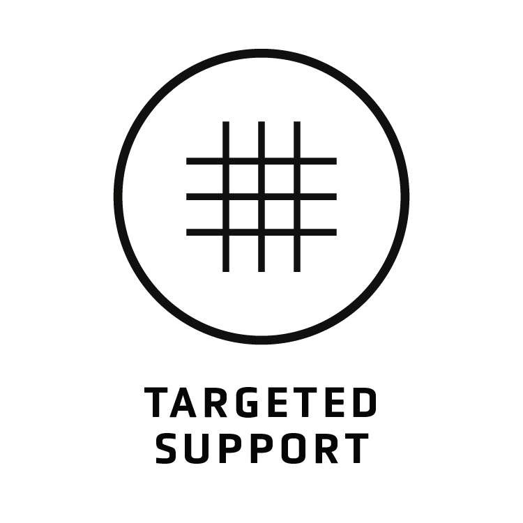 VARO Targeted Support activewear technology with strategically engineered fabric zones for targeted support, compression, stability and a secure fit during yoga, Pilates, padel, tennis, running, training and gym workouts, across women’s sports bras, compression leggings, shorts, performance tops, tanks, polos and workout sets.
