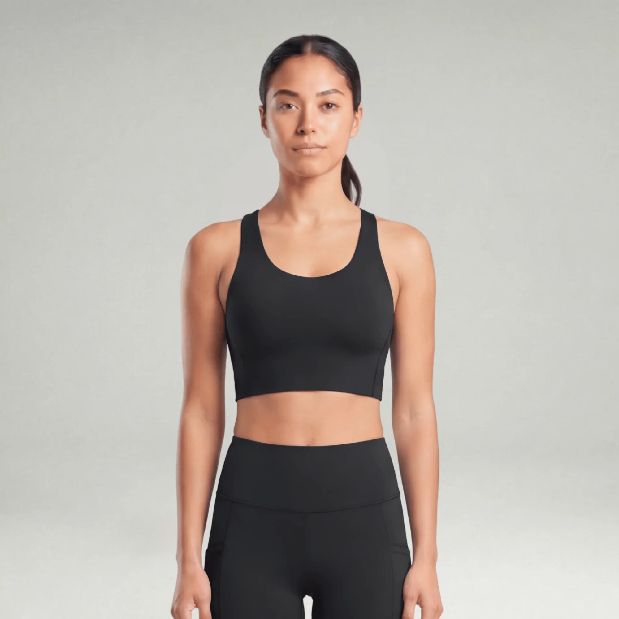 Luxe Performance Crop Top Sports Bra